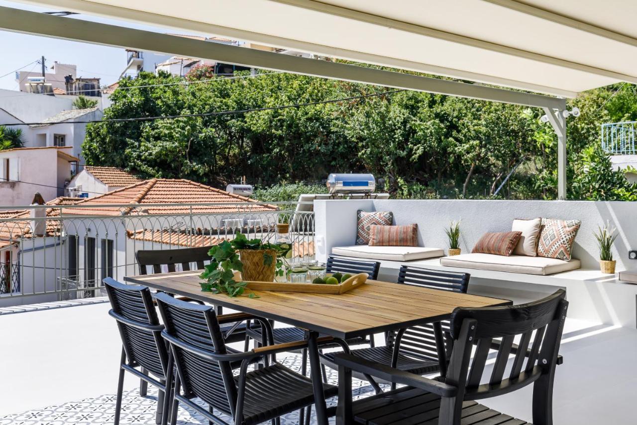 Breezy Rooftop House Skopelos stad Exteriör bild