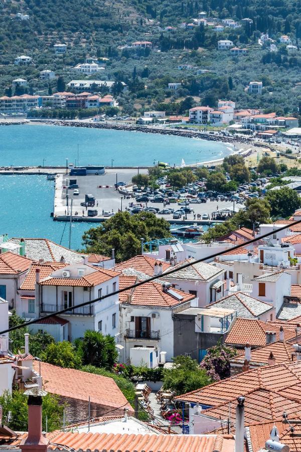 Breezy Rooftop House Skopelos stad Exteriör bild